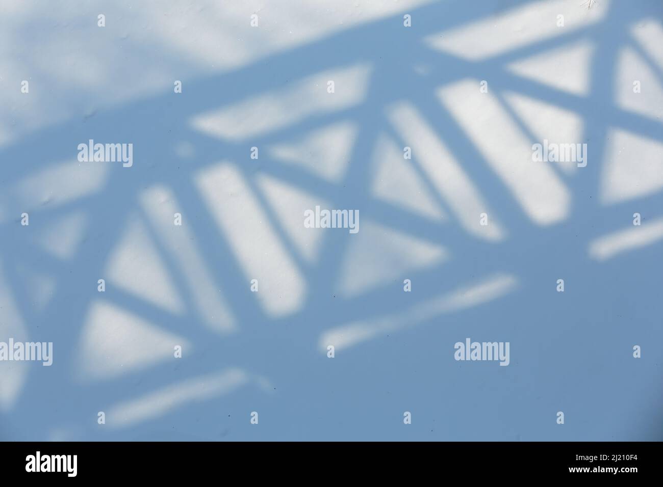 Some shadows on snowdrift Stock Photo