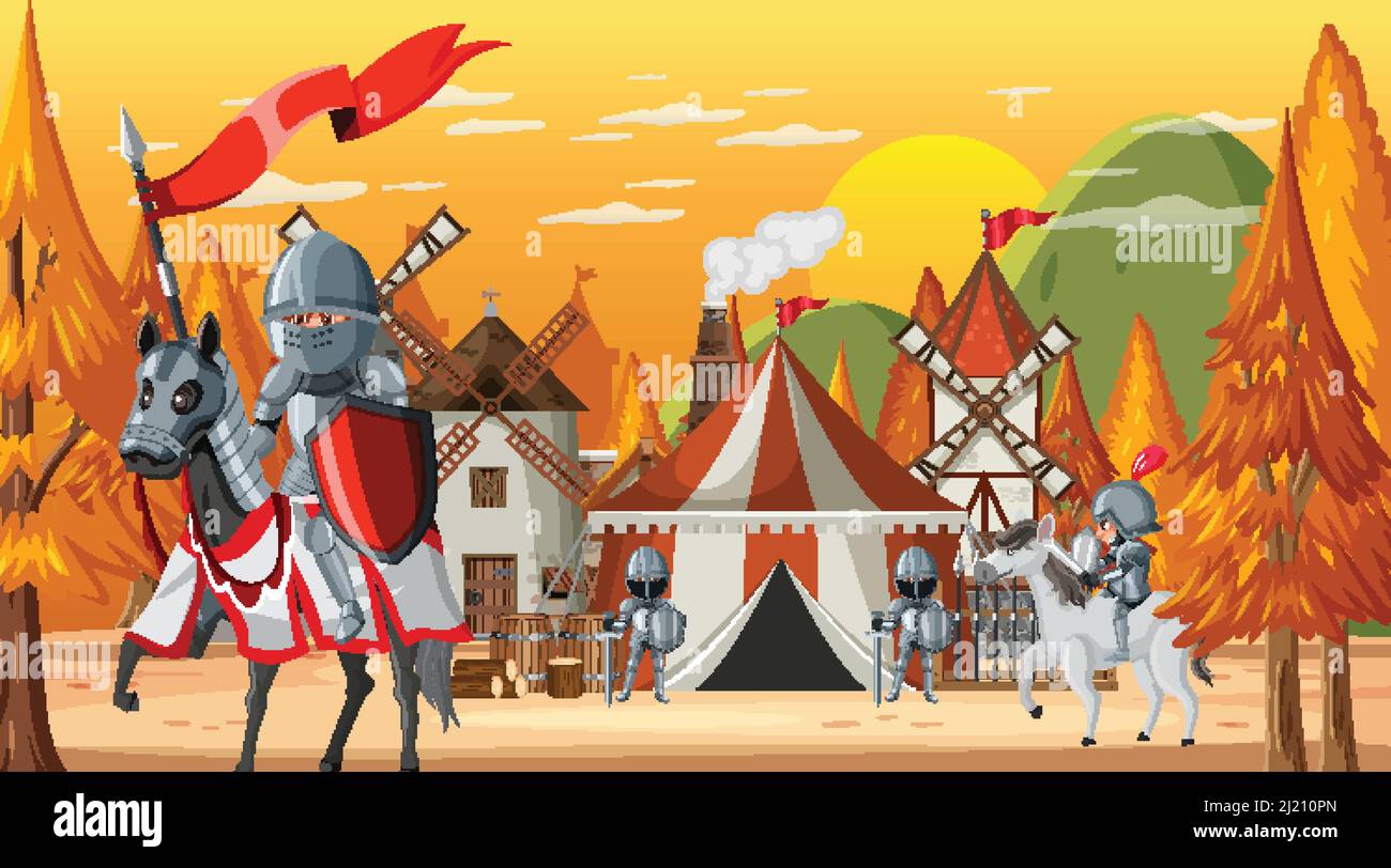 Historic military camp Stock Vector Images - Alamy