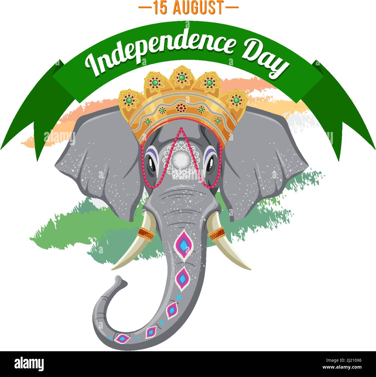Happy India independence day illustration Stock Vector Image & Art - Alamy
