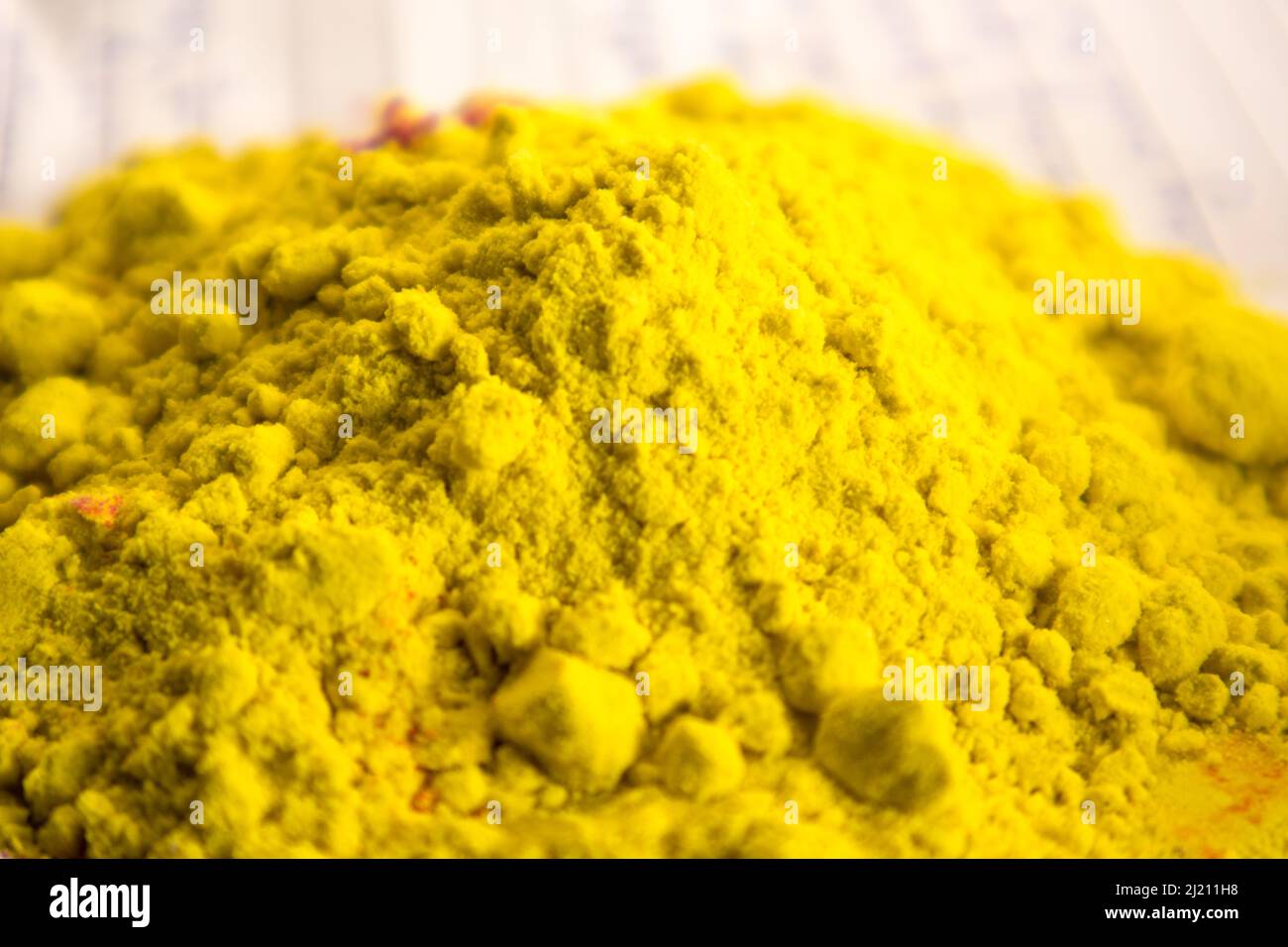 Yellow Abir, also known as Gulal is the traditional name of colored