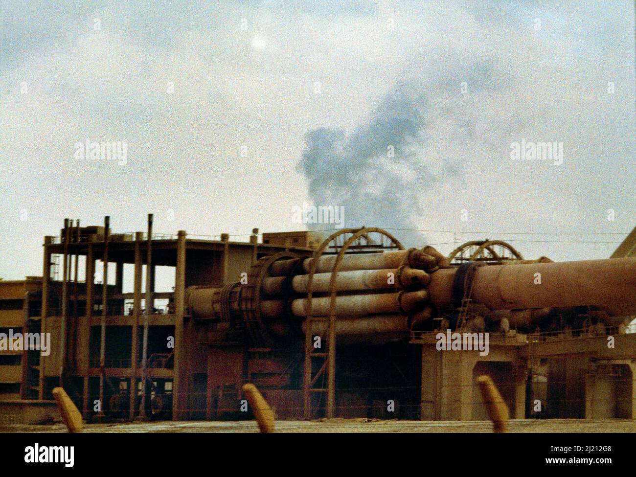 Oujda Morocco Phosphate Works Stock Photo