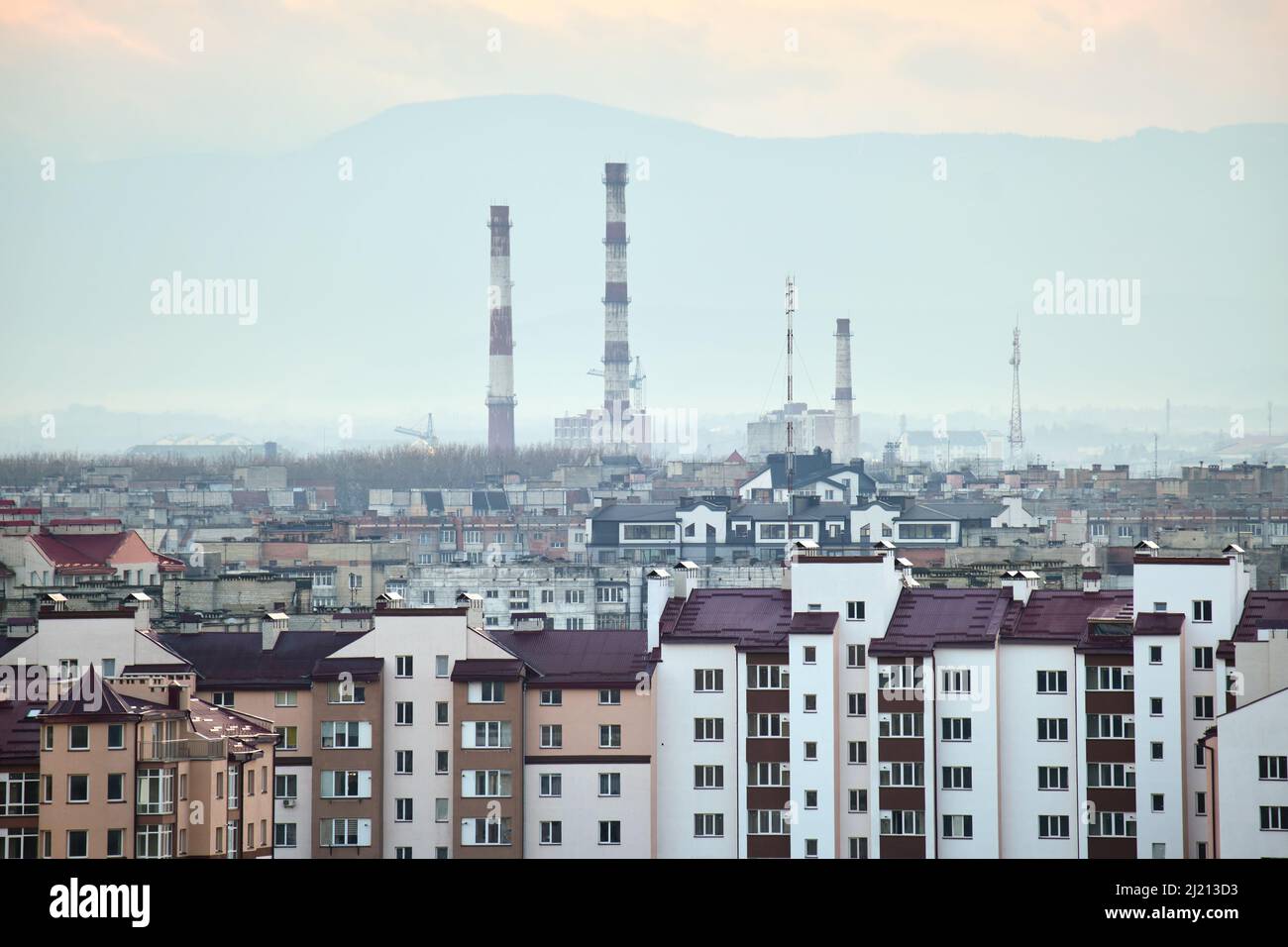 High rise residential apartment building in city residential area. Real ... - City High-Rise Residential Apartments
