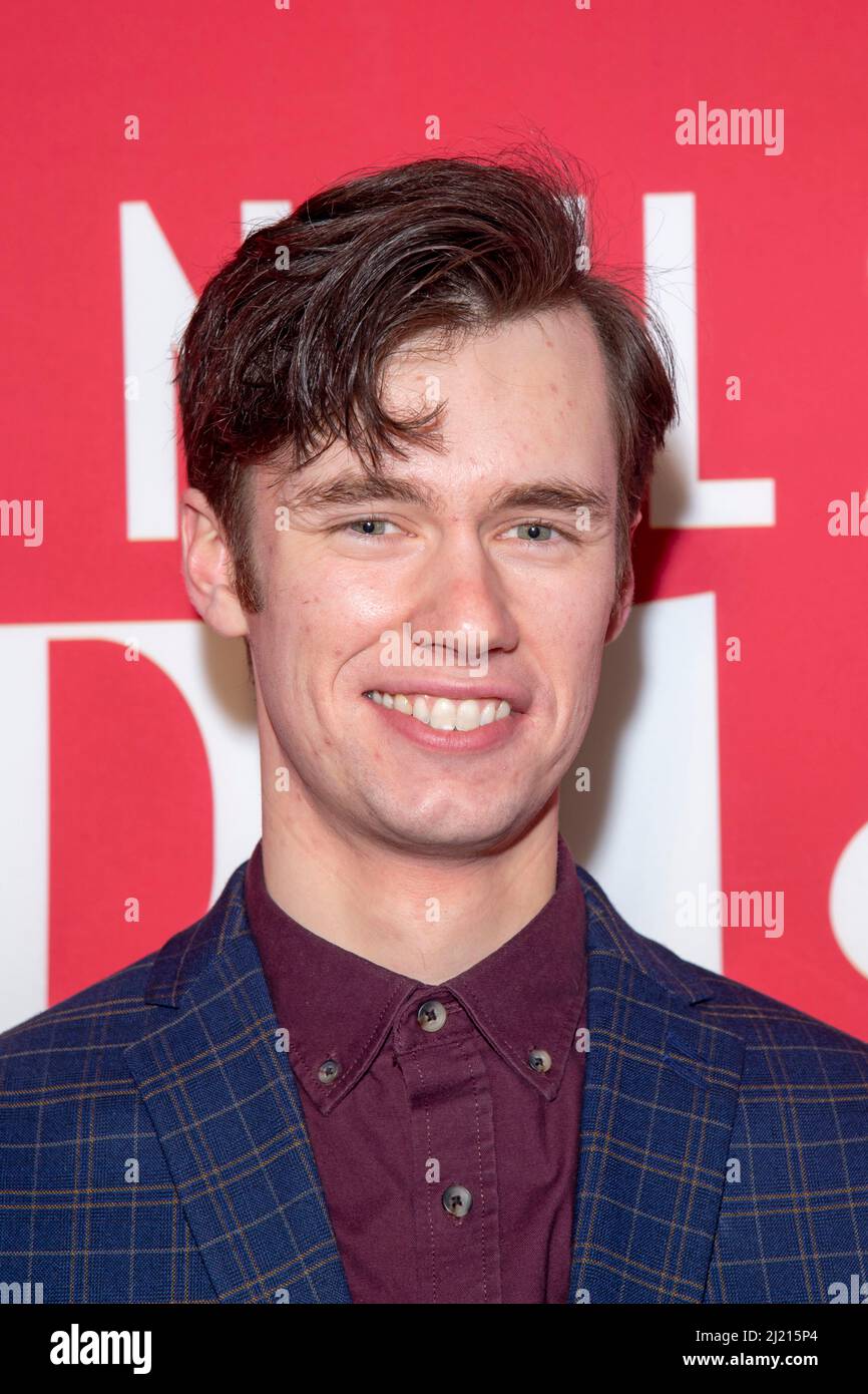 NEW YORK, NEW YORK MARCH 28 Eric Wiegand attends "Plaza Suite