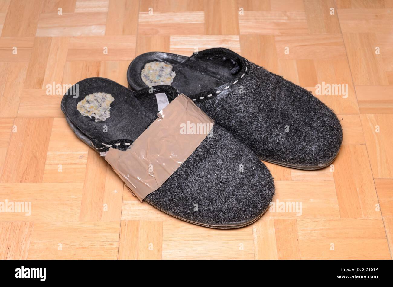 Slippers worn out hi-res stock photography and images - Alamy