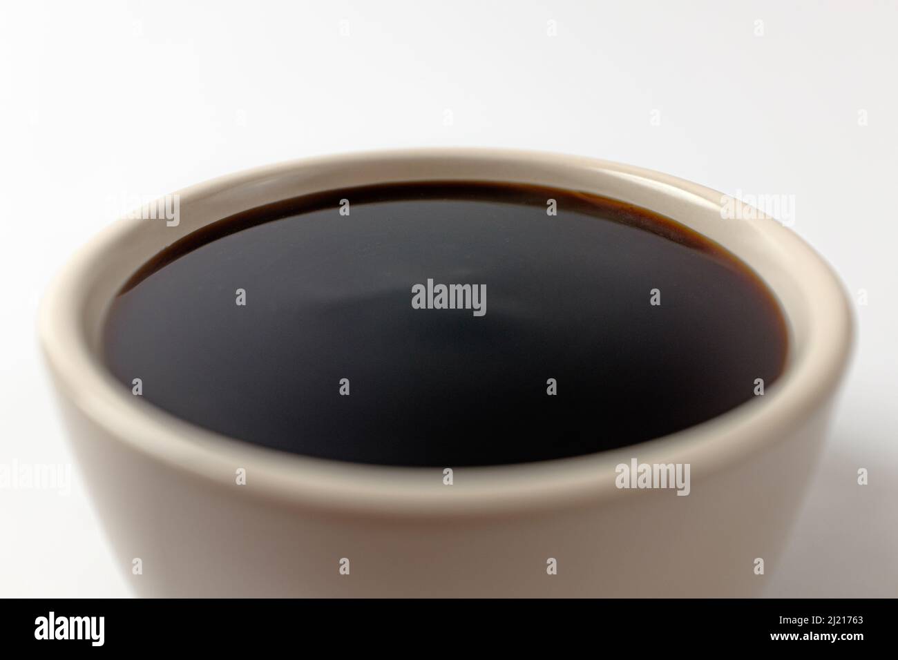 teriyaki sauce on a white background Stock Photo