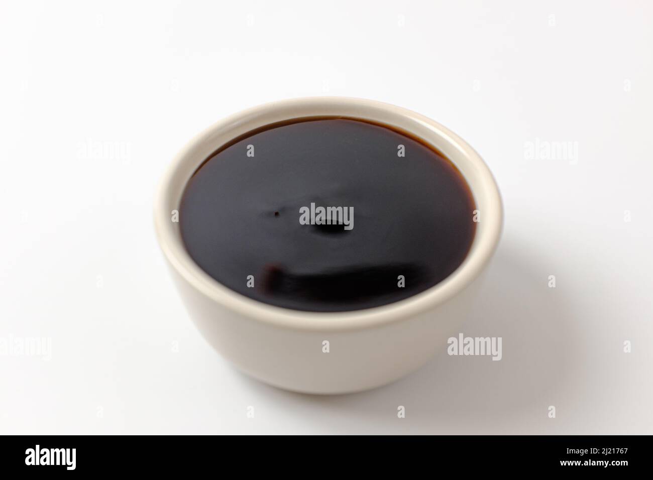 teriyaki sauce on a white background Stock Photo