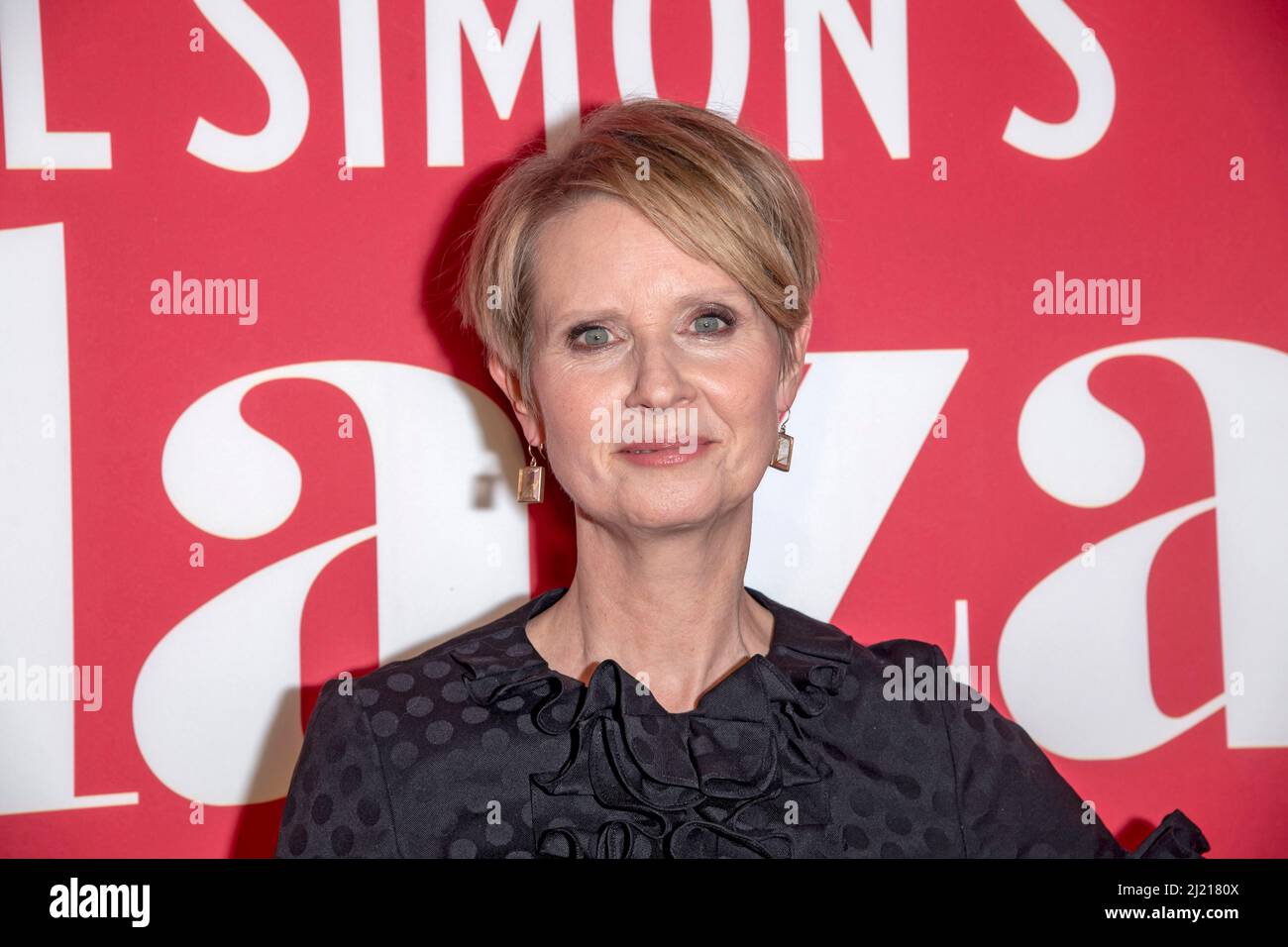 NEW YORK, NEW YORK MARCH 28 Cynthia Nixon attends "Plaza Suite