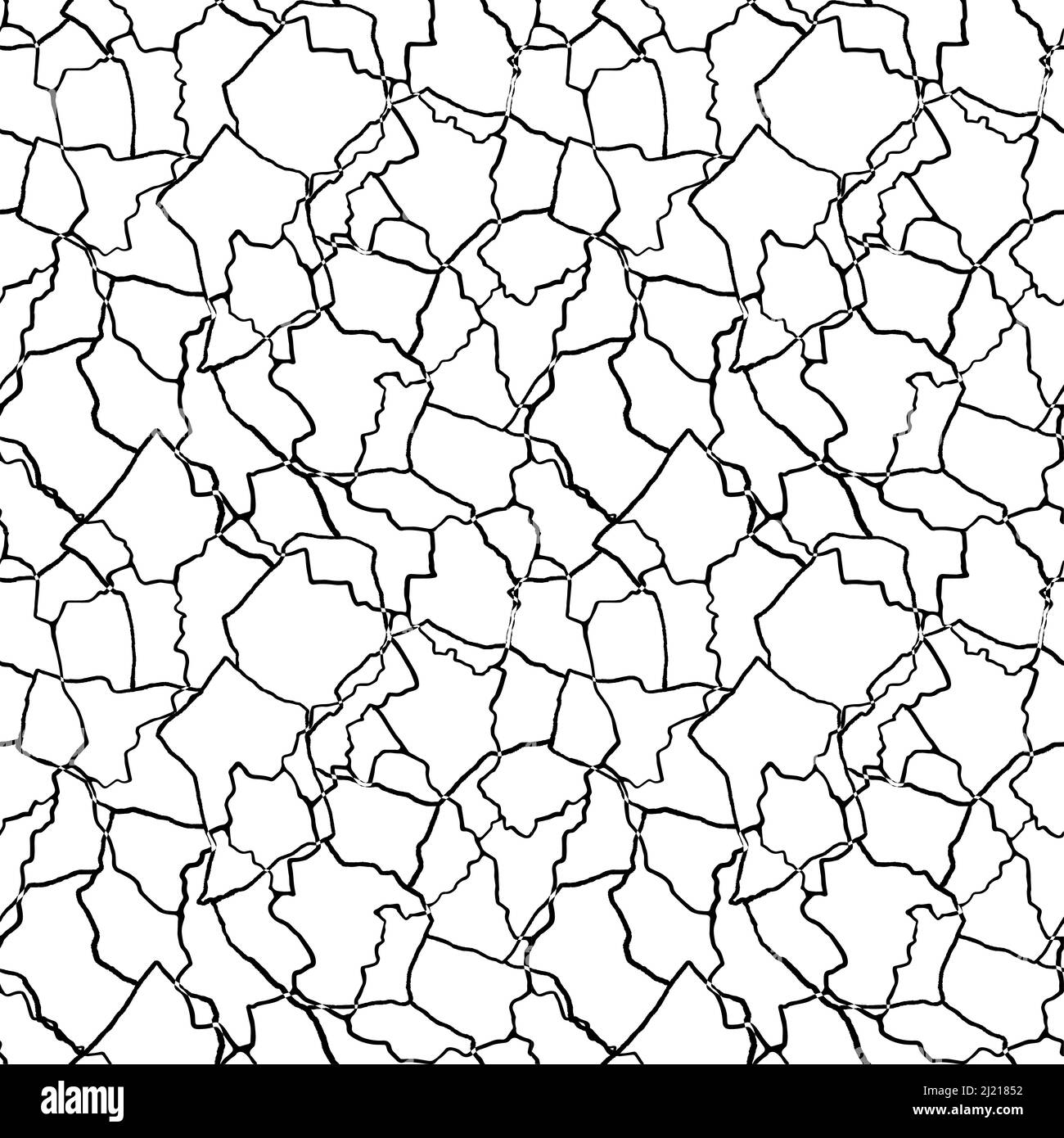 kintsugi art seamless pattern of splinters and different shards ...