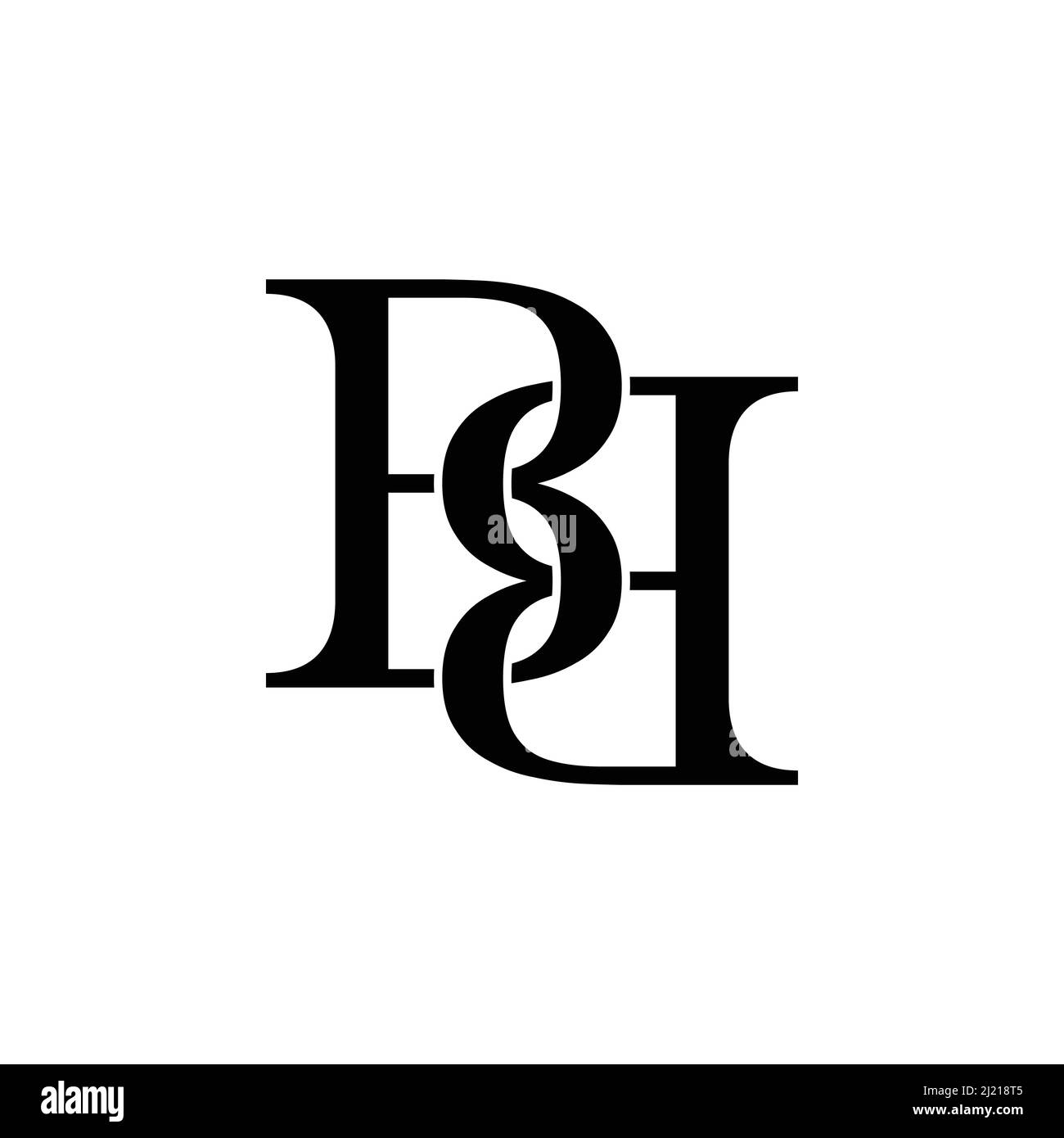 Initial Letter BB Logo Design Vector Stock Vector