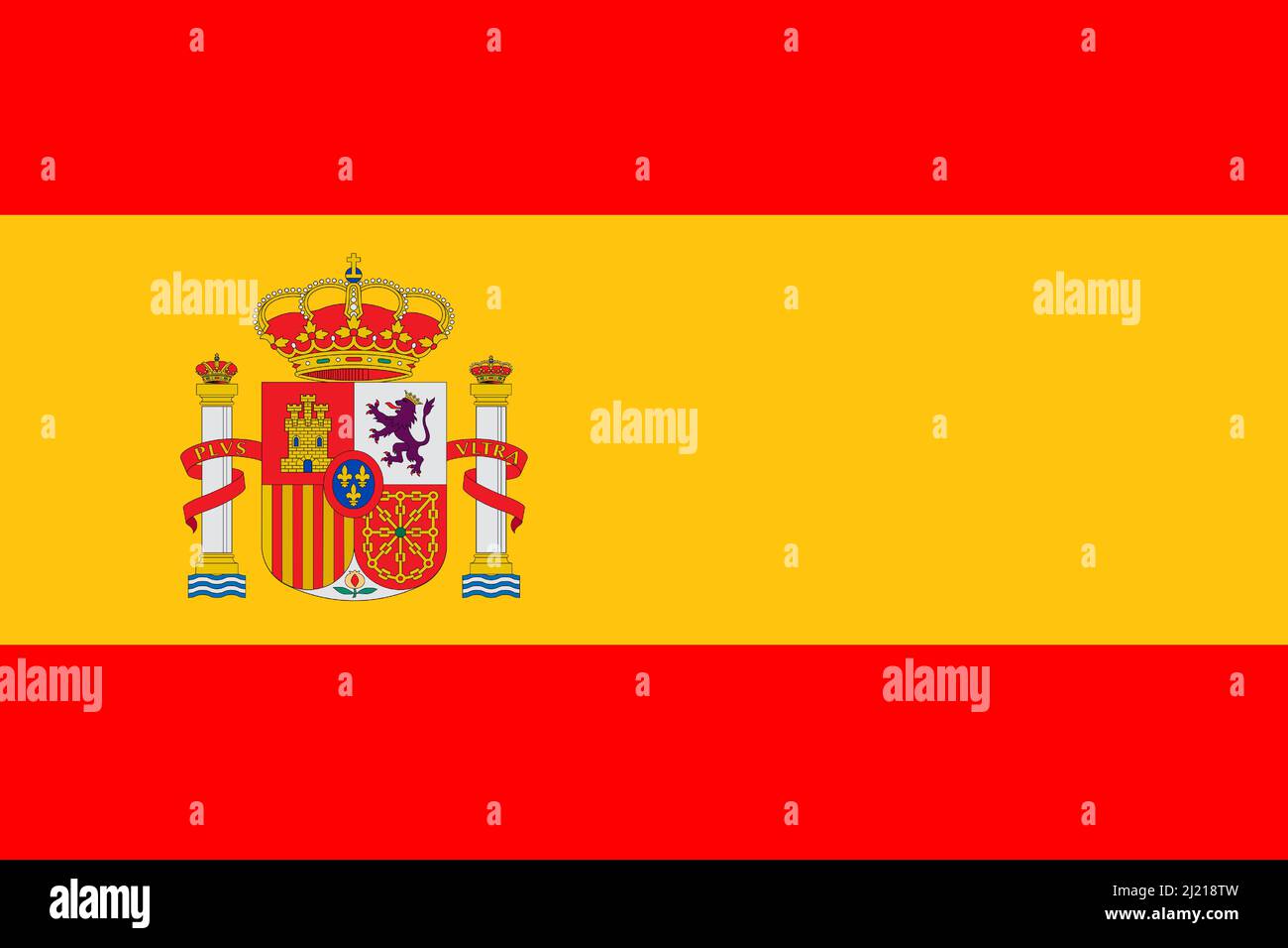 Spain. Spanish flag, illustration of the Spanish flag. Image of the