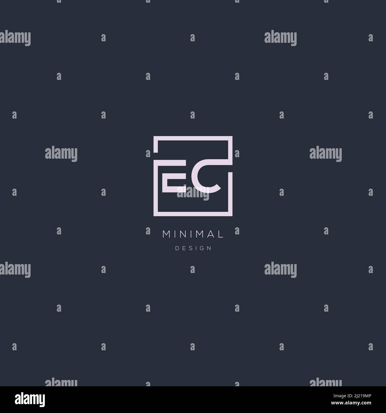A modern, bold logo on a dark background. EPS10, Vector. Stock Vector