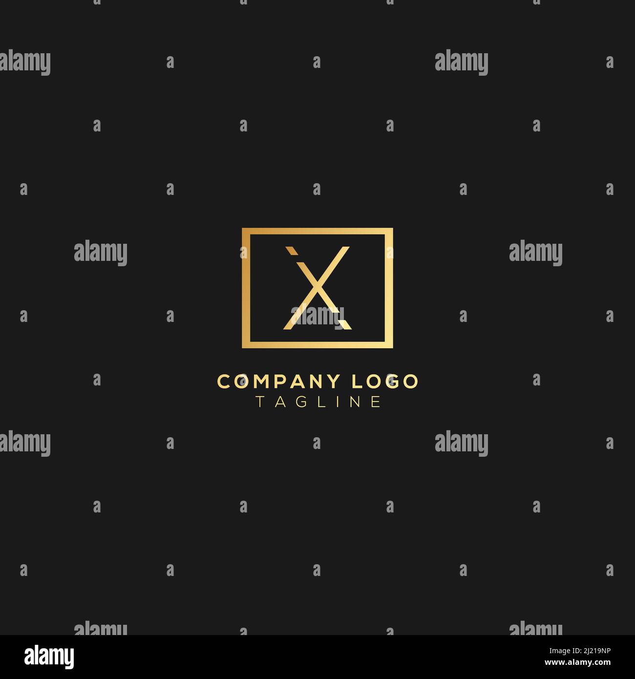 A modern, bold logo on a dark background. EPS10, Vector. Stock Vector