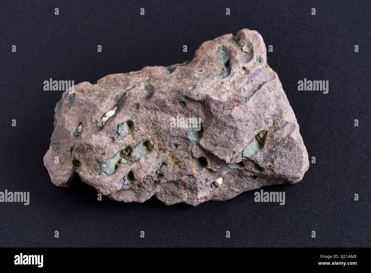 Green Earth on Amygdaloidal Basalt, Pune, Maharashtra, India Stock ...