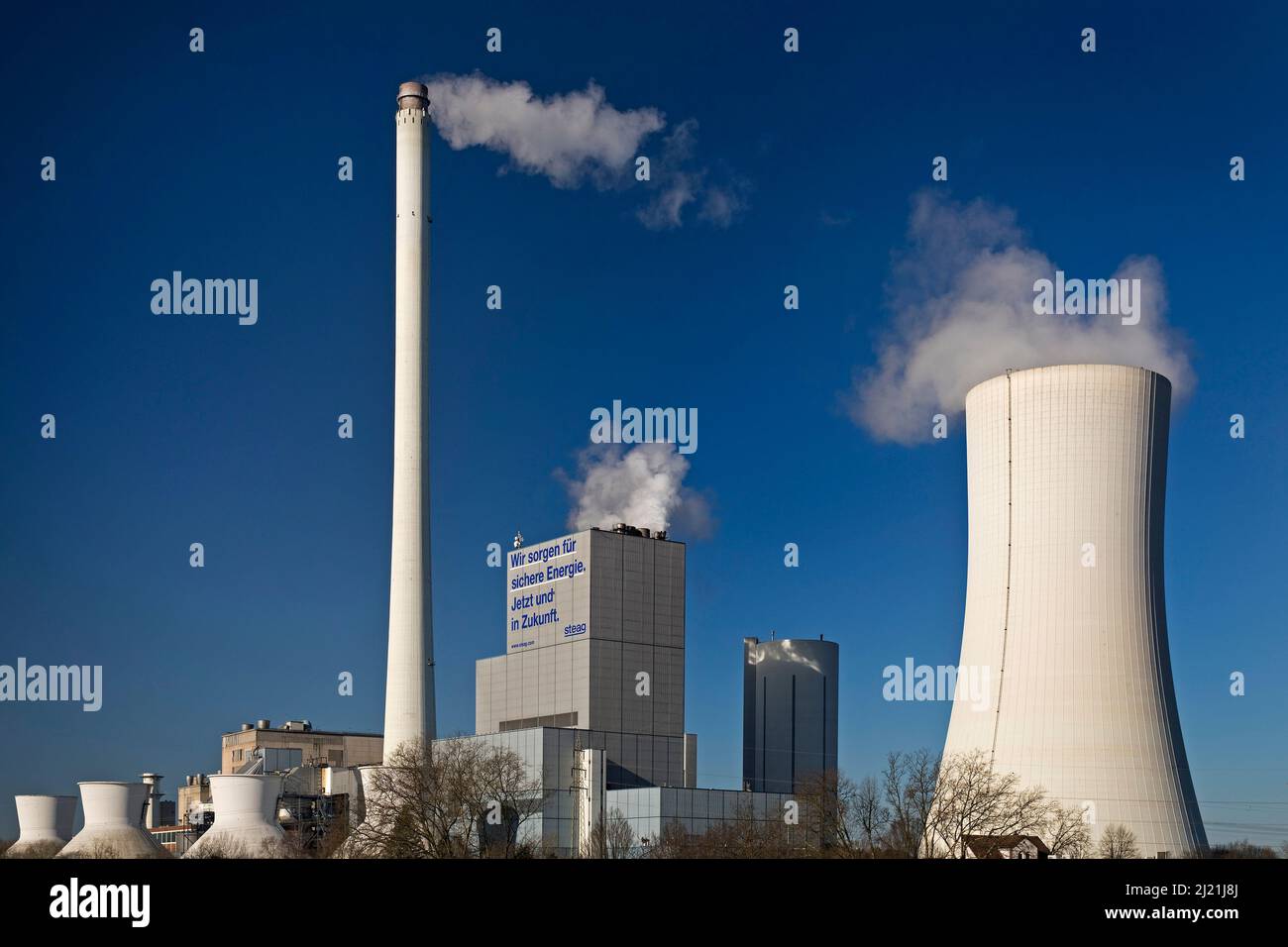 Coal-fired power station Herne of the Steag concern, Germany, North Rhine-Westphalia, Ruhr Area, Herne Stock Photo