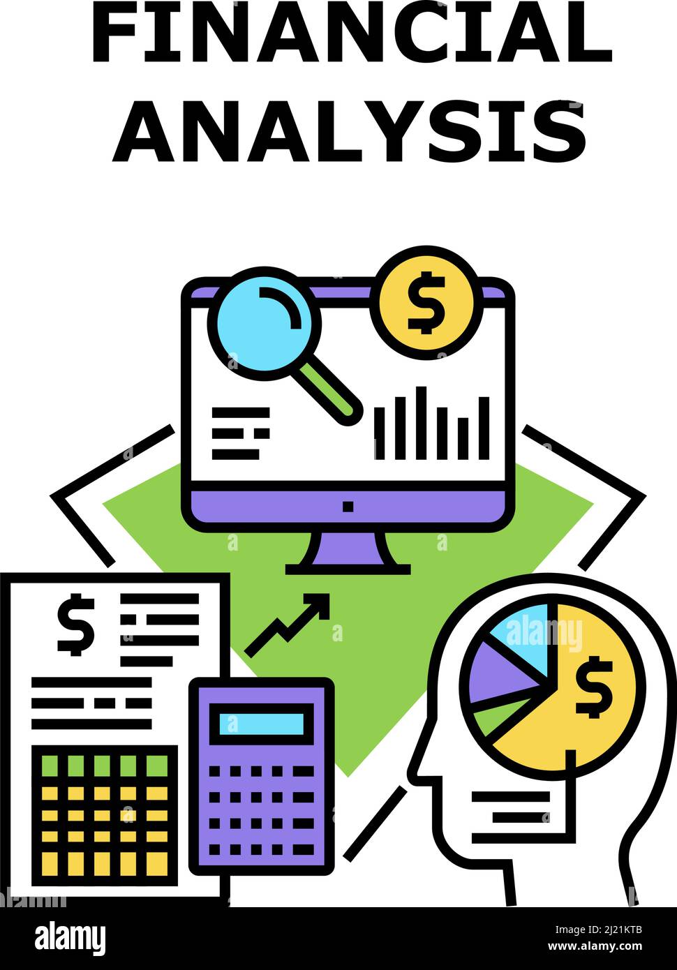 Financial Analysis Vector Concept Illustration Stock Vector Image & Art