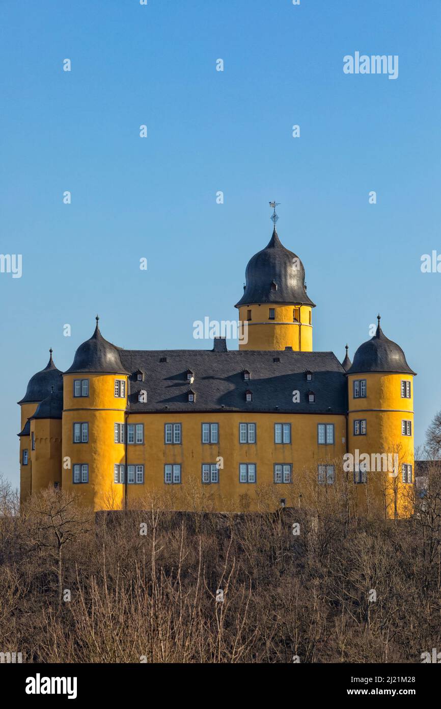 Castle at Montabaur, Rhineland-Palatinate, vertical Stock Photo