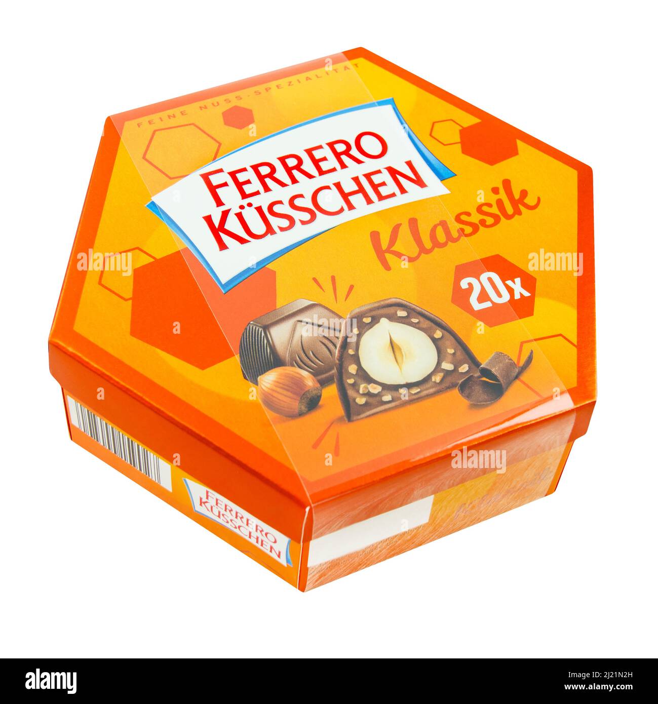 Hamburg, Germany - March 21 2022: Ferrero Küsschen Klassik Schokolade mit  Verpackung - Ferrero Kisses Classic Chocolate with packaging Stock Photo -  Alamy