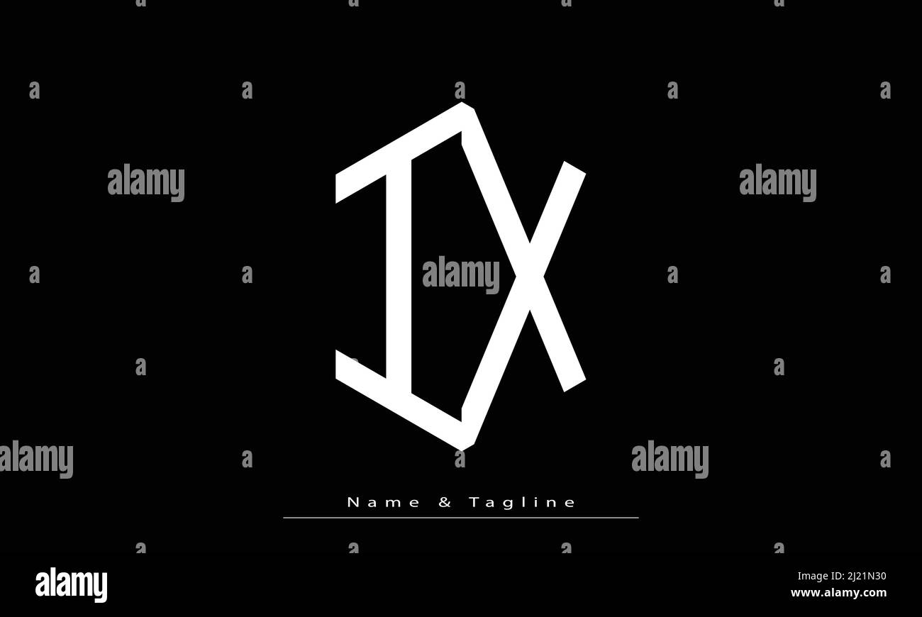 Alphabet letters Initials Monogram logo IX , XI Stock Vector Image ...