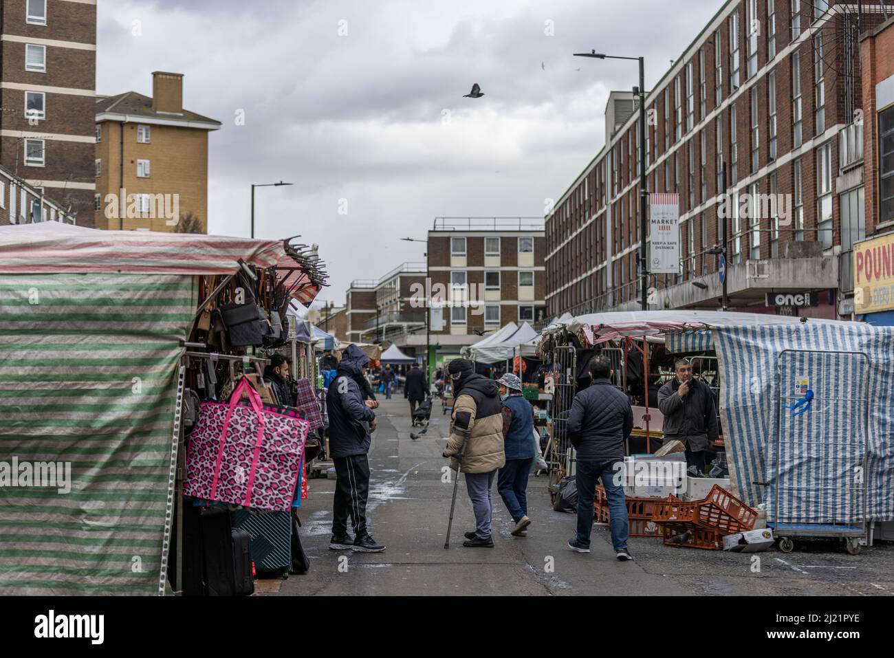 Church Street Market, socially disadvantaged area of Westminster, a ...