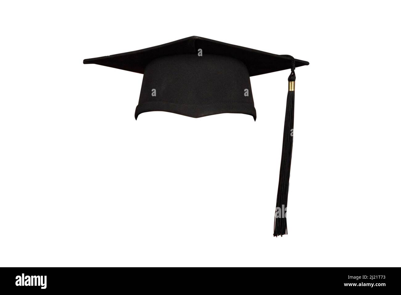 Graduation cap isolated on white background Stock Photo