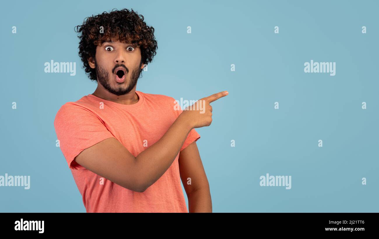 Excited young indian man guy hi-res stock photography and images - Alamy