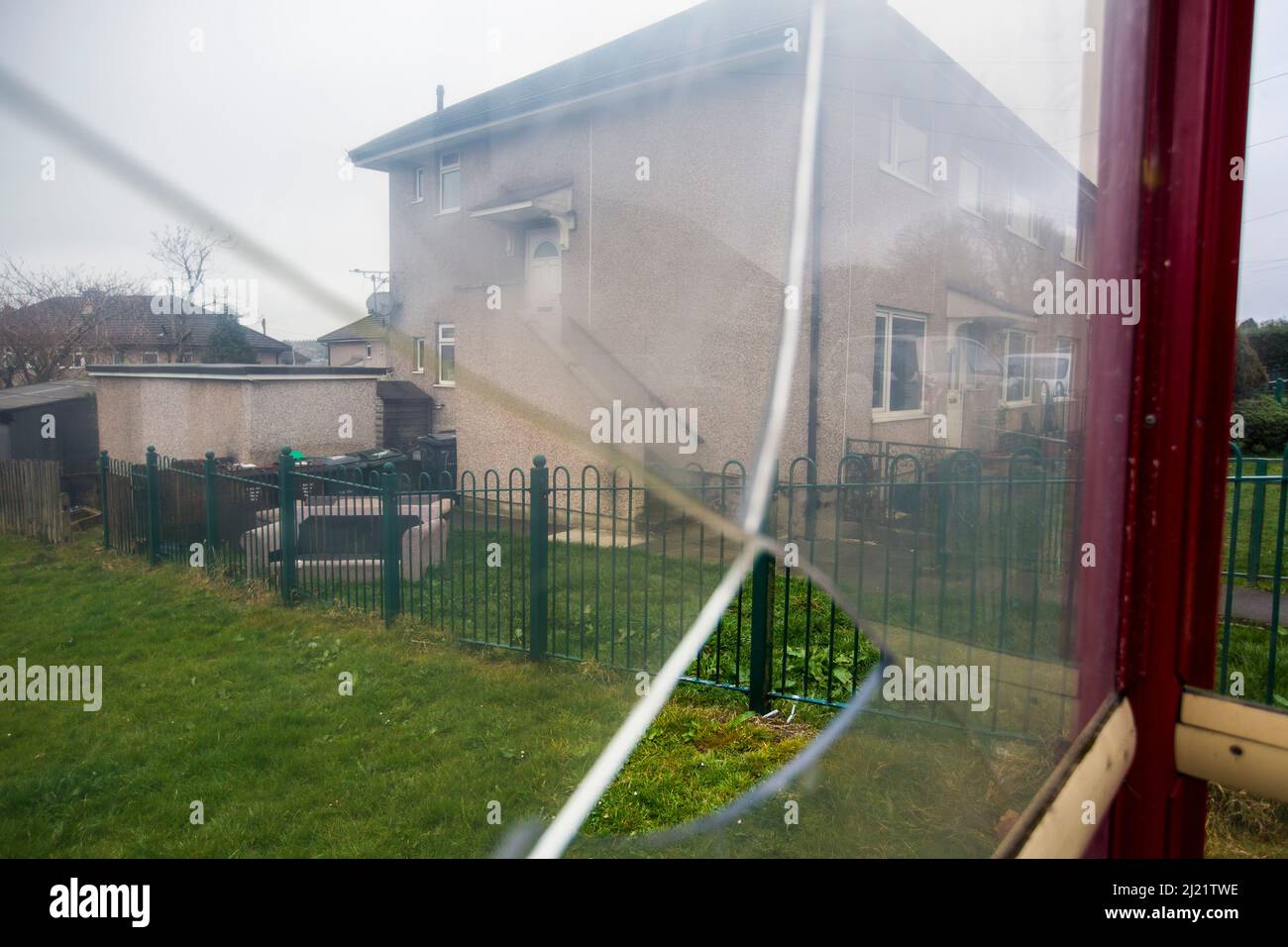 The Hillcrest housing estate in Queensbury, West Yorkshire, UK. The