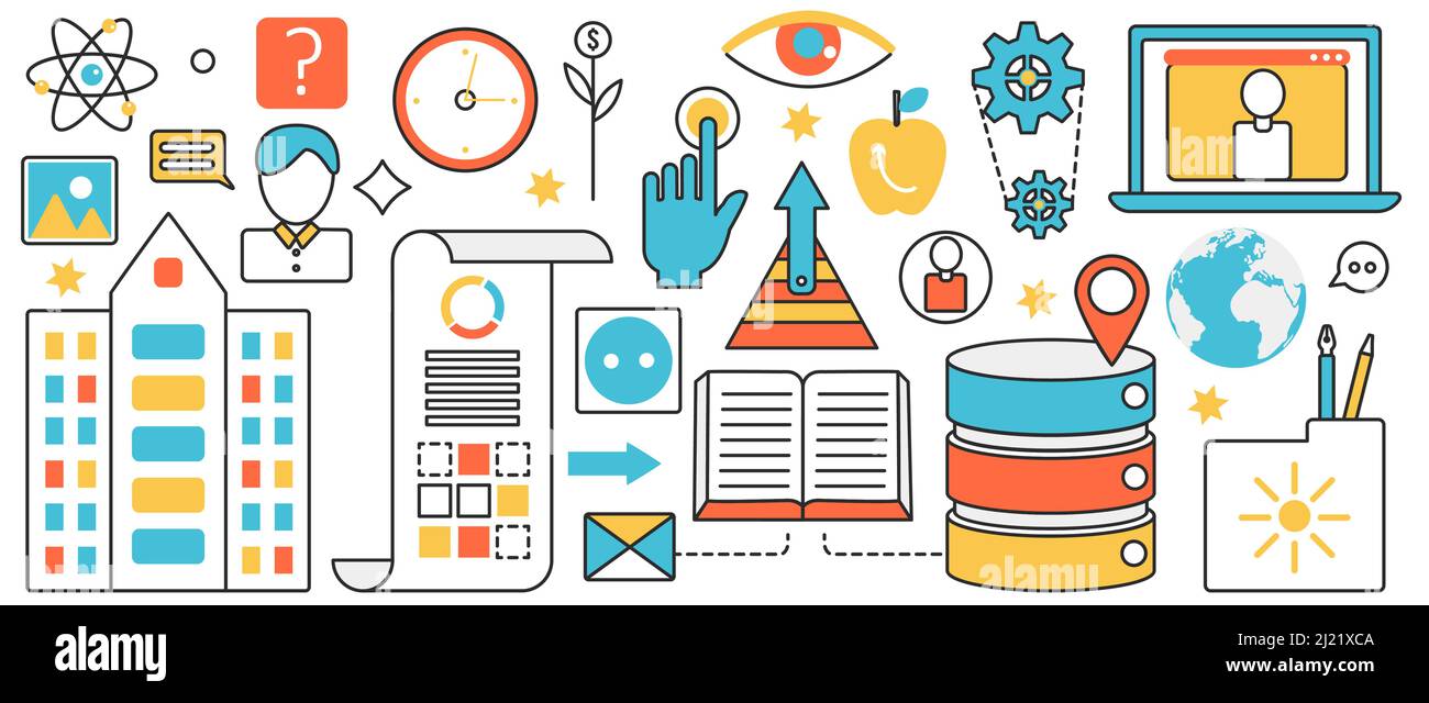 Creative solution and idea, business problem. Abstract process of ...