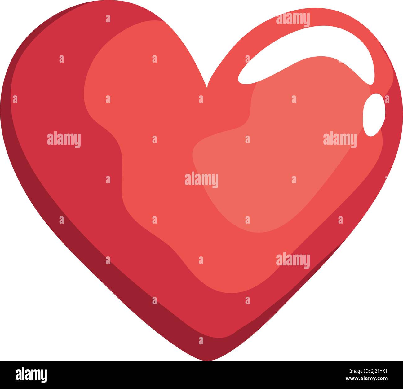 red love heart Stock Vector Image & Art - Alamy
