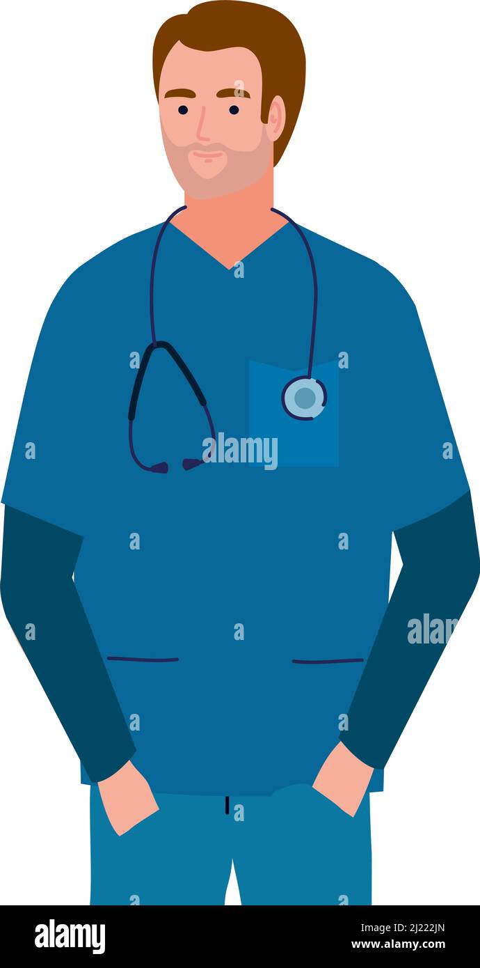 surgeon doctor with stethoscope Stock Vector Image & Art - Alamy