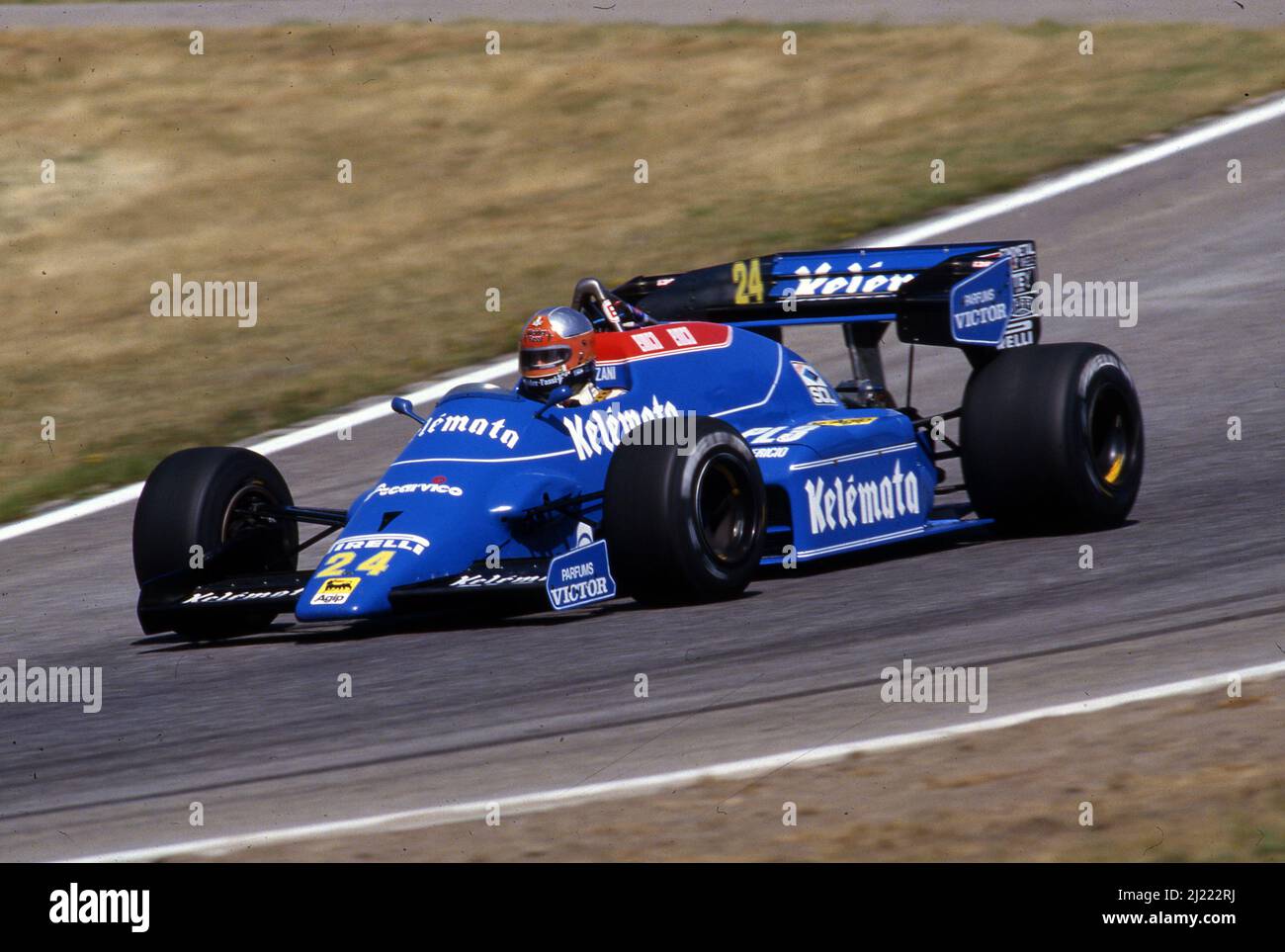 Piercarlo Ghinzani (ITA) Osella FA1F Alfa Romeo Stock Photo - Alamy