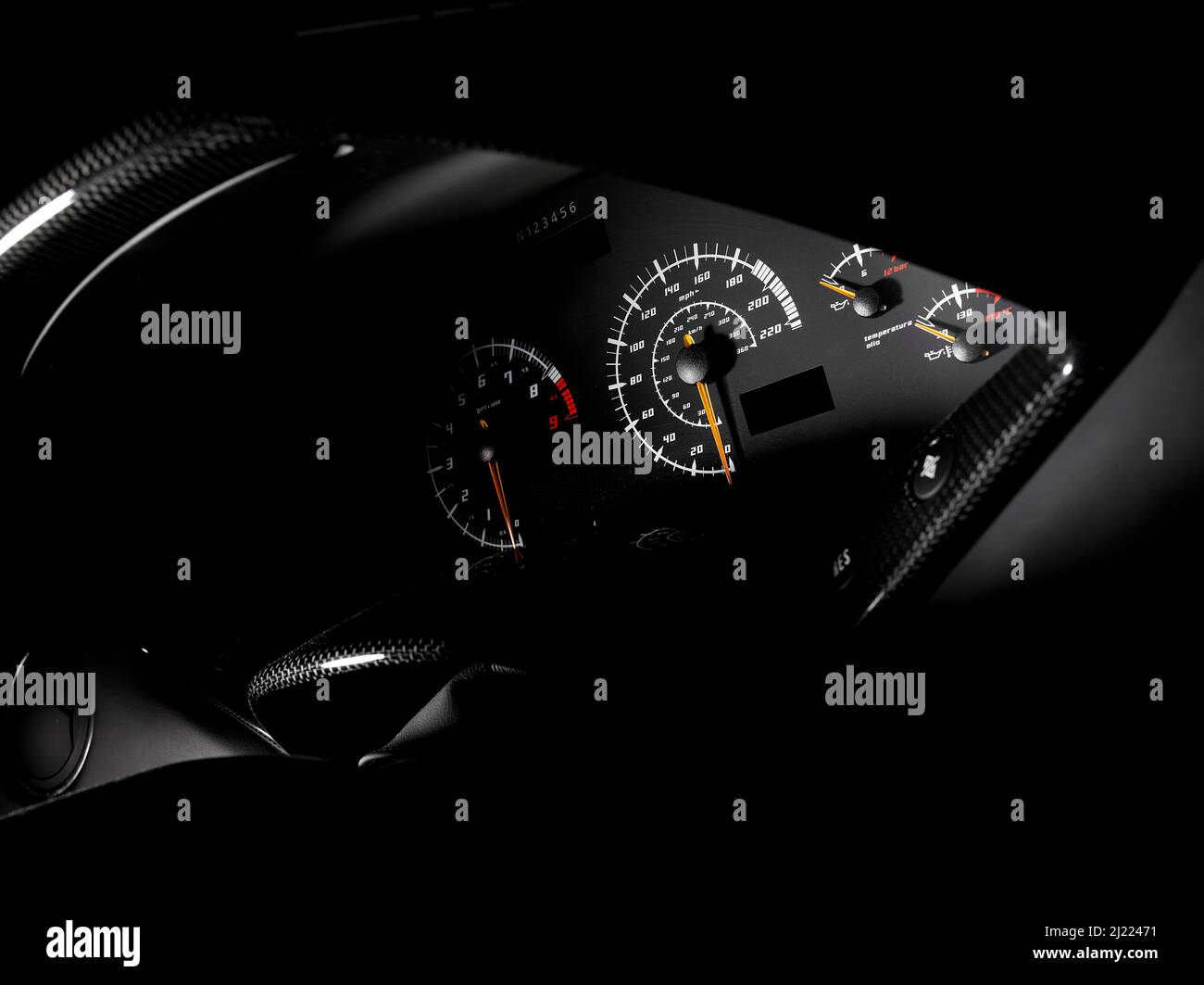 The dash,dashboard instruments and display,a speedometer,odometer of a