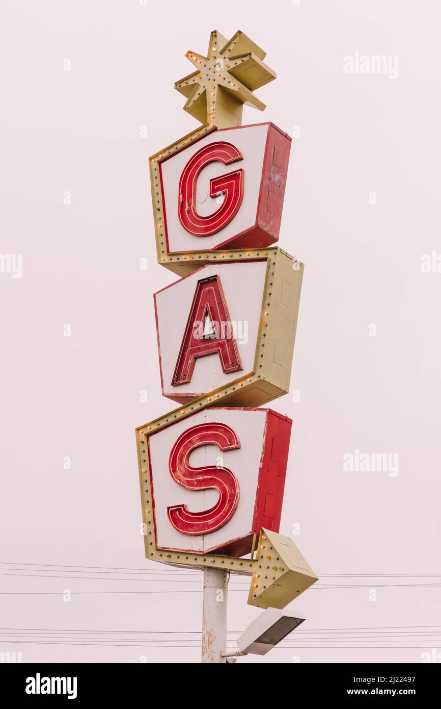 Gas Lettering Style Old style lettering hi-res stock photography and images - Alamy