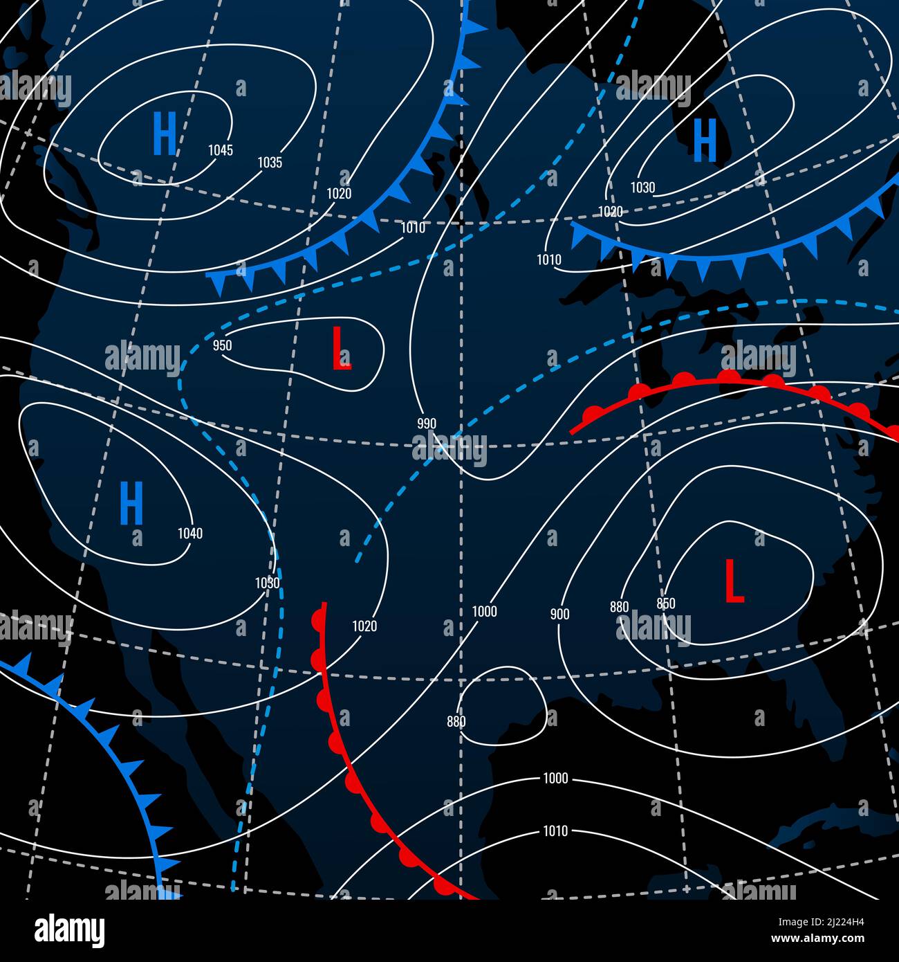High pressure weather chart hires stock photography and images Alamy