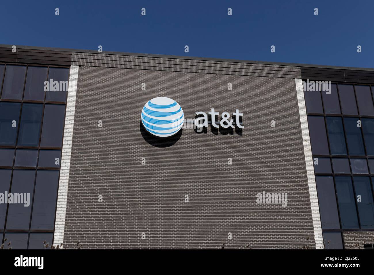 Warrenville - Circa March 2022: AT&T Labs location. AT&T Labs is the ...