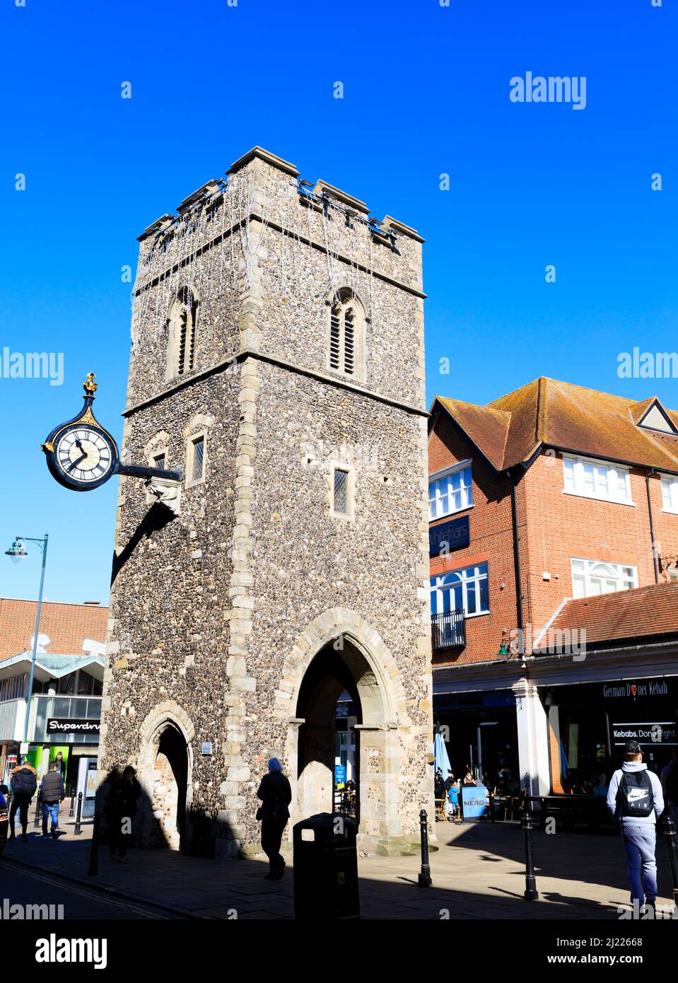 Canterbury cathedral clock hi-res stock photography and images - Alamy