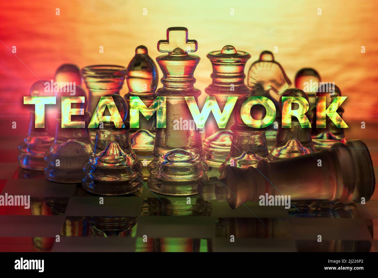 Business concept - chess pieces - team work , company, strategy, win ...