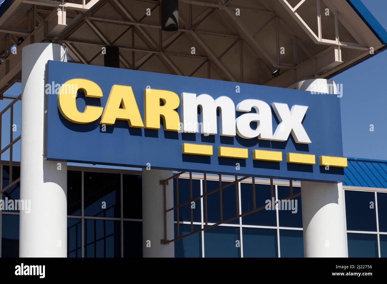 Naperville Circa March 2022 CarMax Auto Dealership. CarMax is the