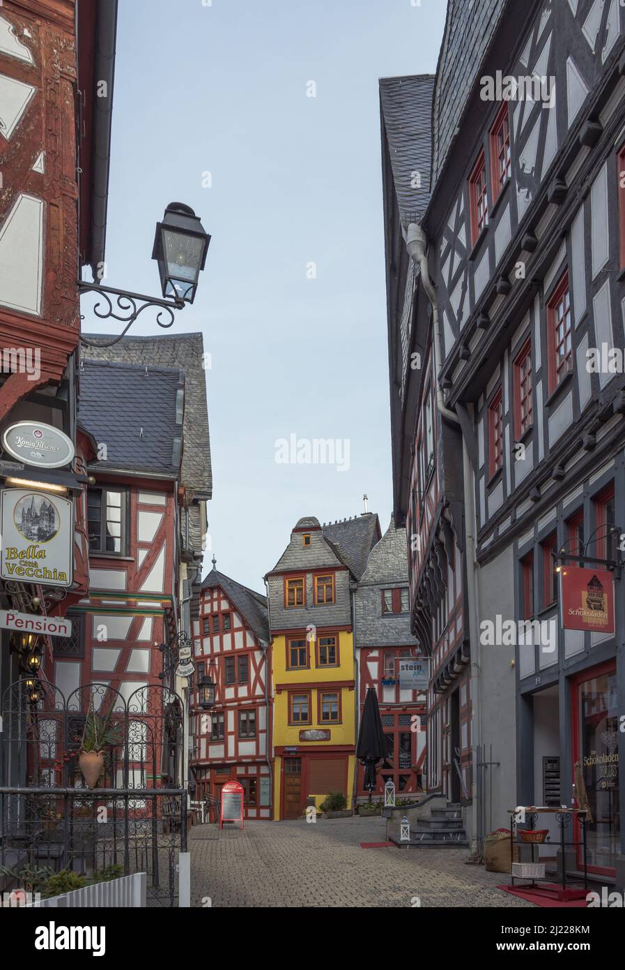 Historic half-timbered houses in the old town of Limburg an der Lahn, Hesse, Germany Stock Photo
