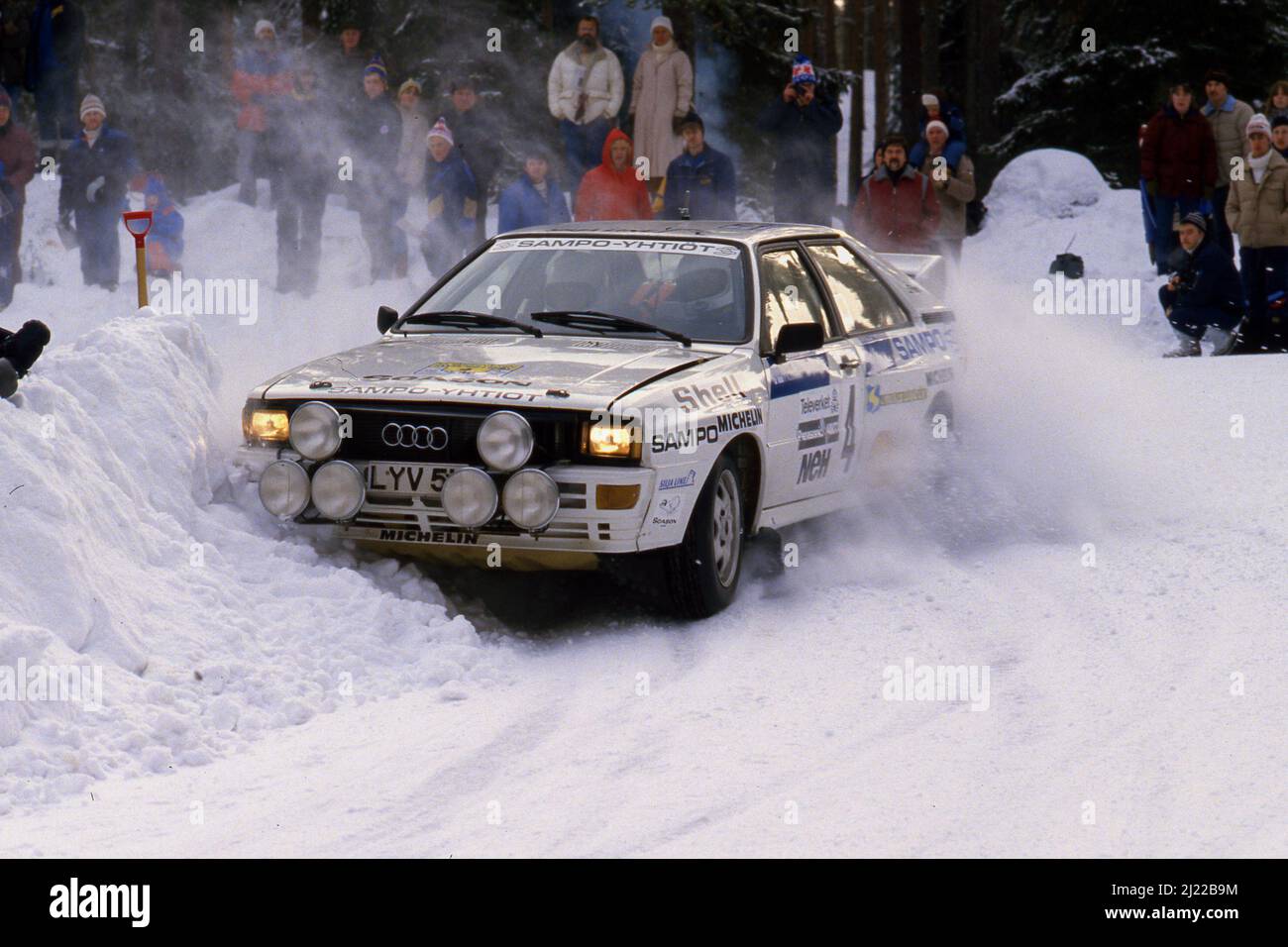 AUDI Quattro Turbo Rallye 1000 Lakes Finland 1985 #11 Lampi Xerox Sh Trofeu 1:43