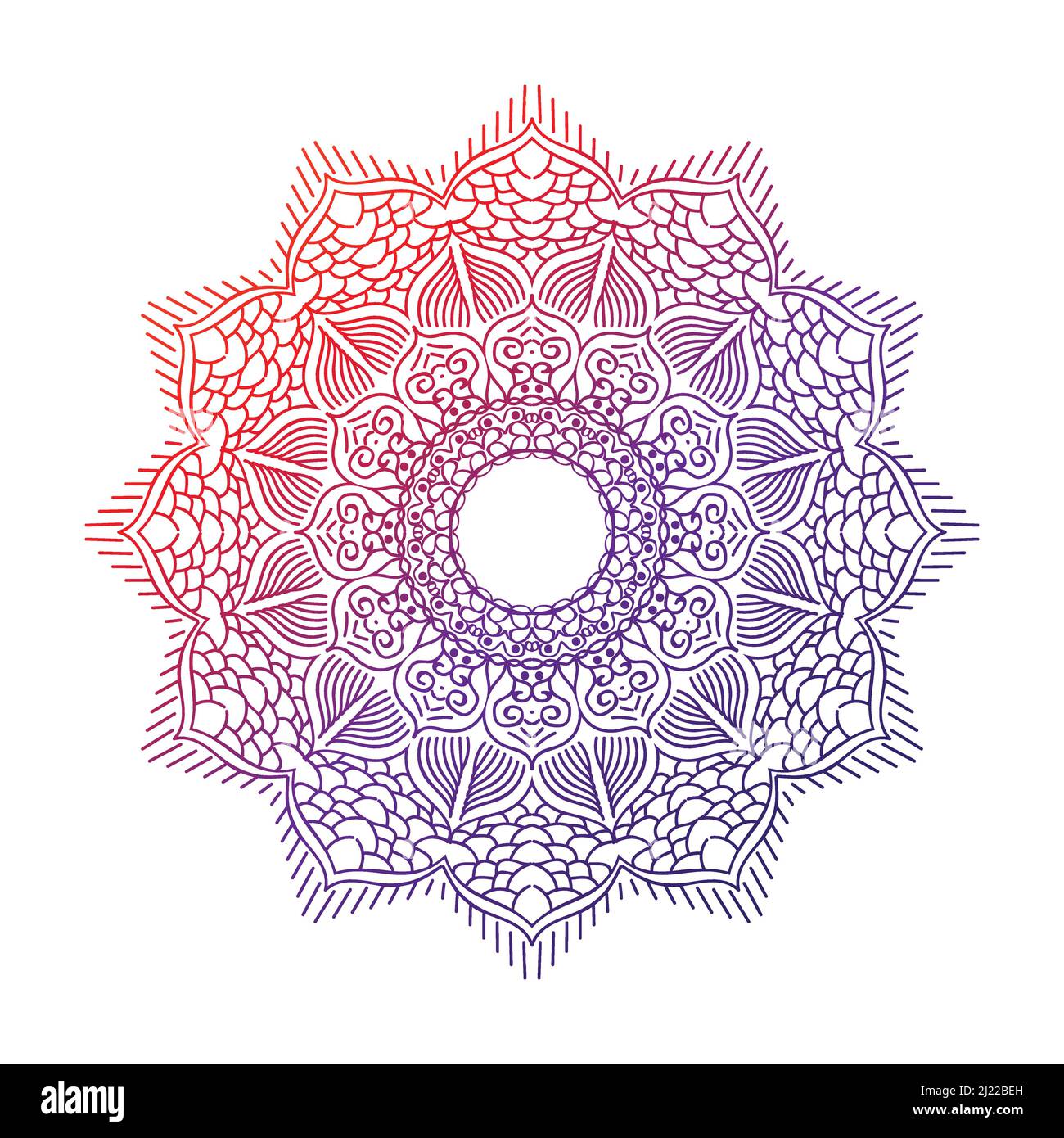 Mandala Design vector. Best Suited for ethnic wallpapers, sacred decorations, invitation cards, web designing element, voucher designing,  banners and Stock Vector