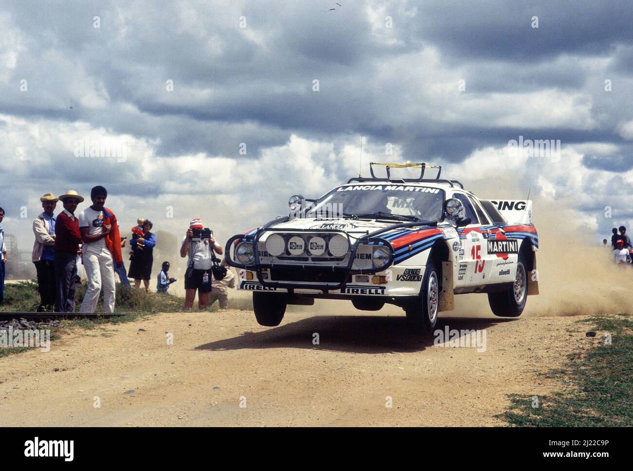 Vic Preston Jnr (EAK) John Lyall (EAK) Lancia Rally 037 GrB Martini ...