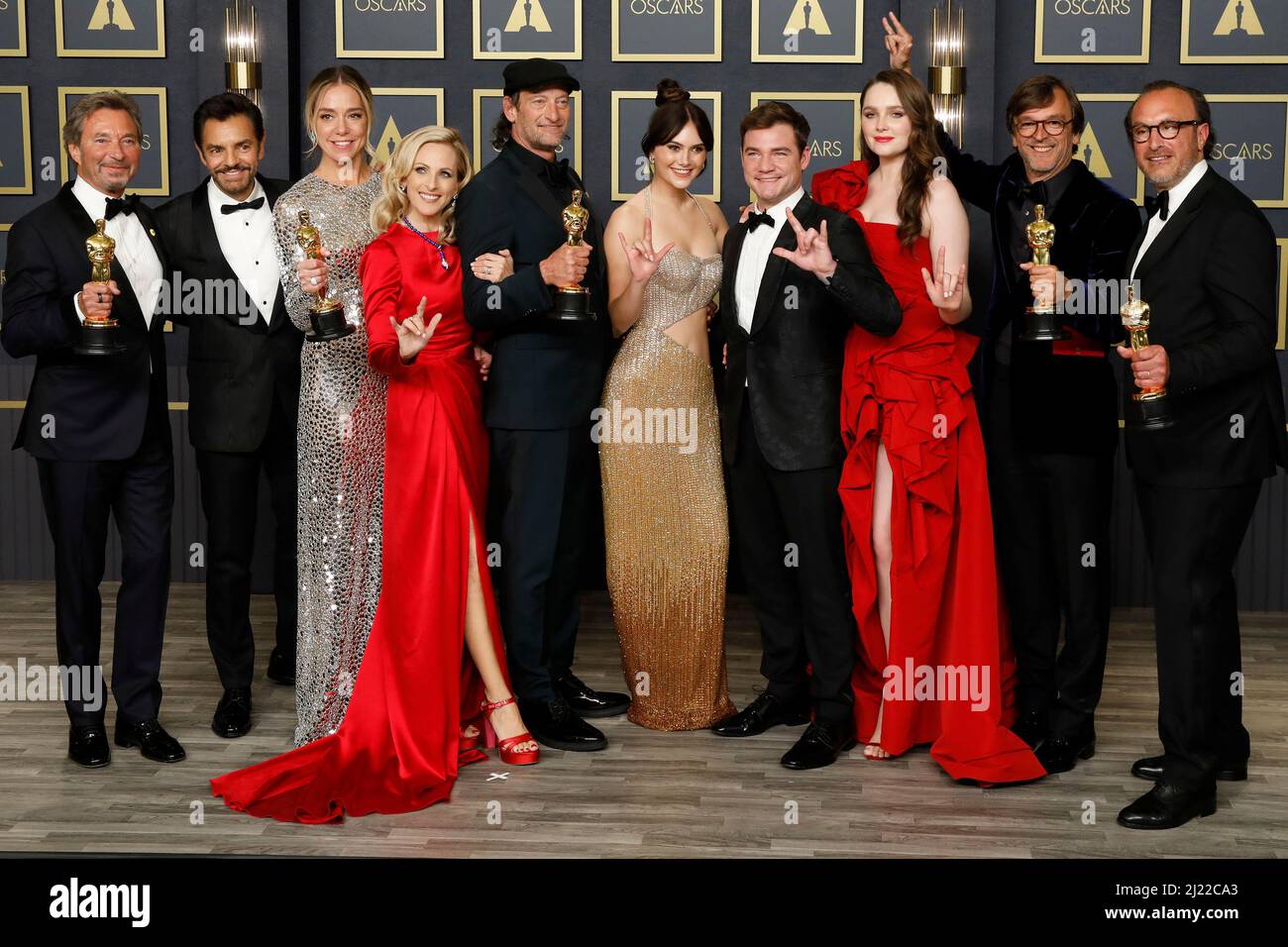 Coda Best Picture, Eugenio Derbez, Sian Heder, Marlee Matlin, Troy