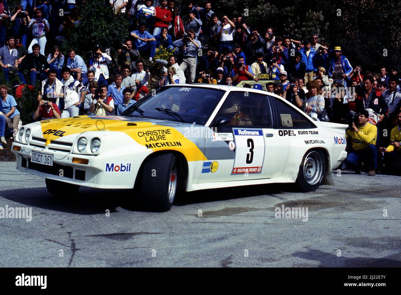 Voiture miniature OPEL MANTA GUY FREQUELIN 1984 WHITE - Collection