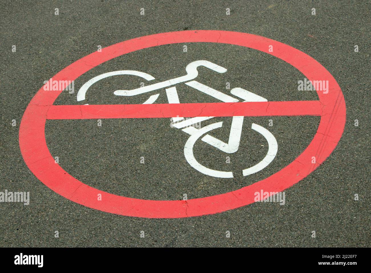 cycling on a footpath