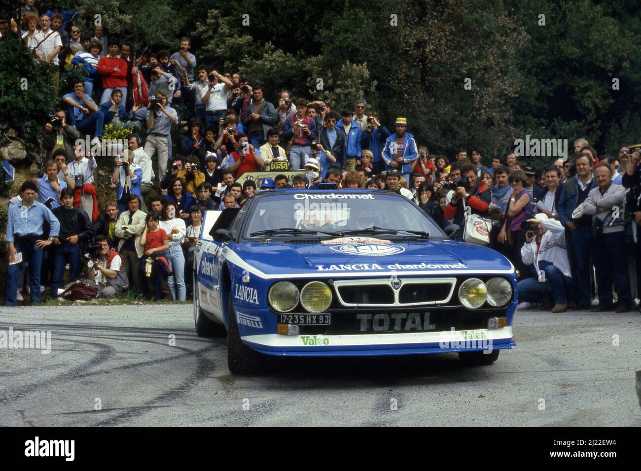 Photo Dédicacée Jean-Claude Andruet - Rallye WRC Lancia 037 (Années 80)