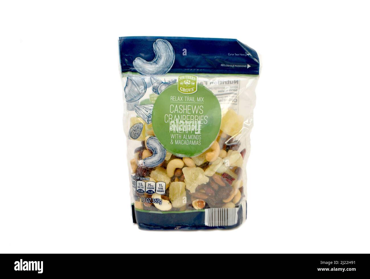 Southern Grove Relax Trail Mix Cashews, Cranberries, Pineapple