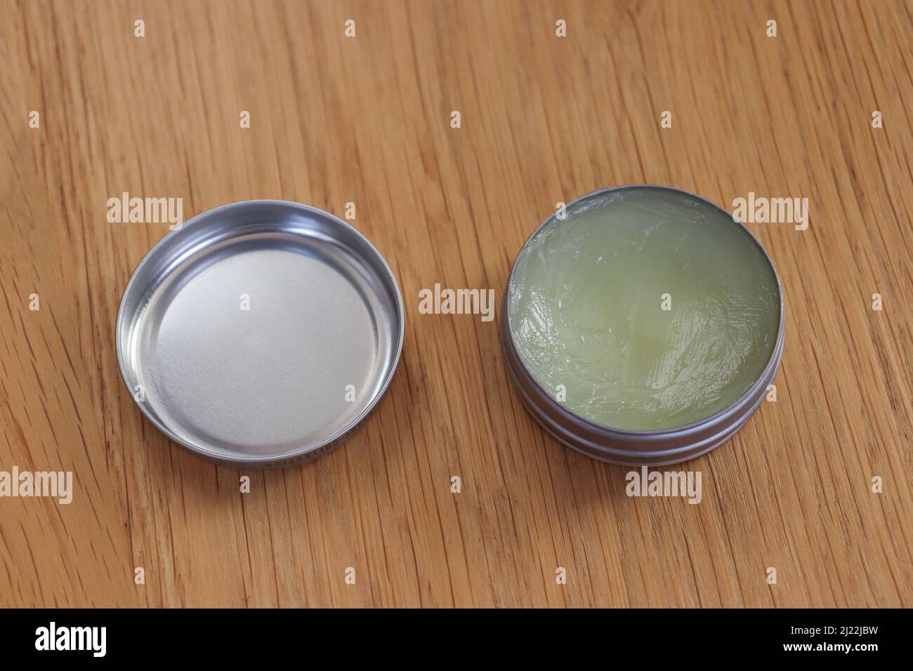 Pot of Vaseline lip balm, petroleum jelly Stock Photo