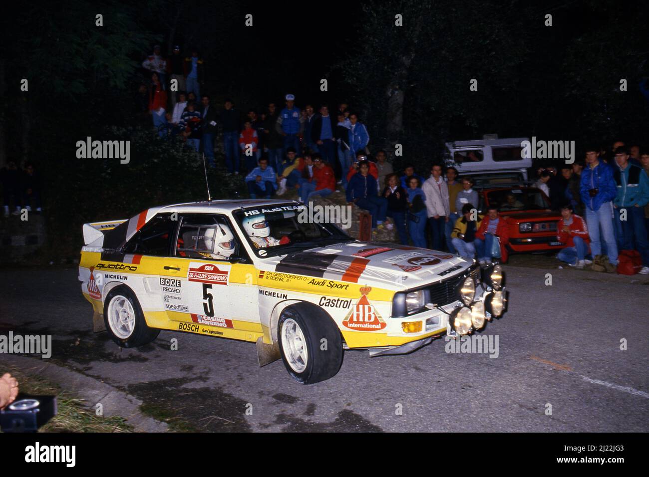 Walter Rohrl (GER) Christian Geistdorfer (GER) Audi Sport Quattro GrB ...