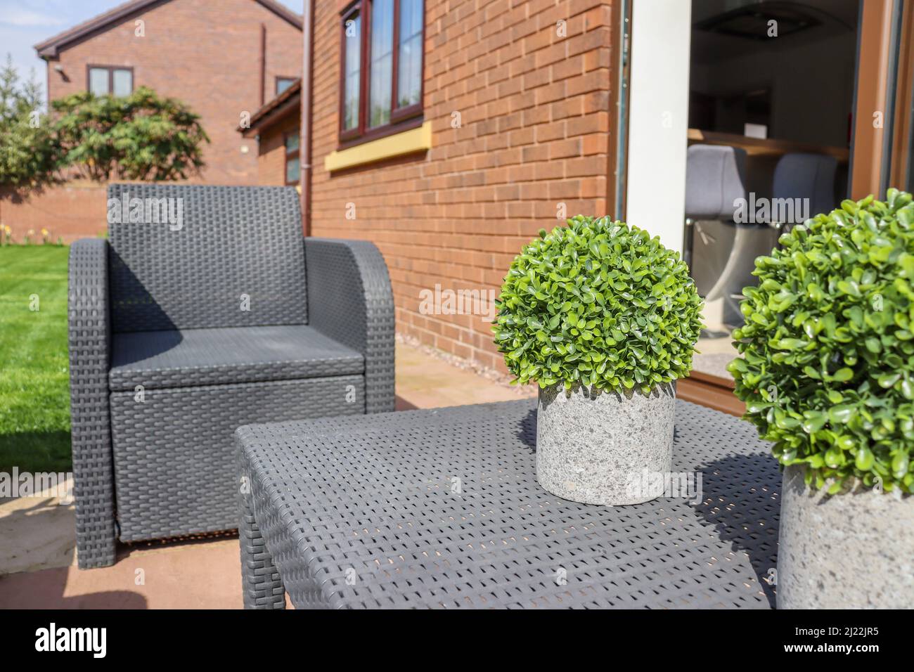 Rattan furniture hires stock photography and images Alamy