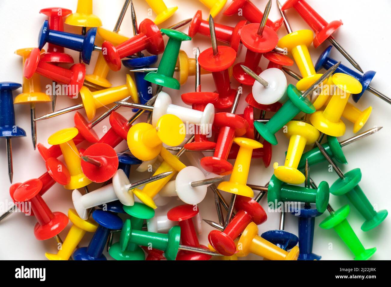 Push Pin on a white background isolated Stock Photo - Alamy